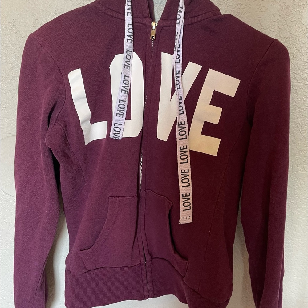 A zip up sweater